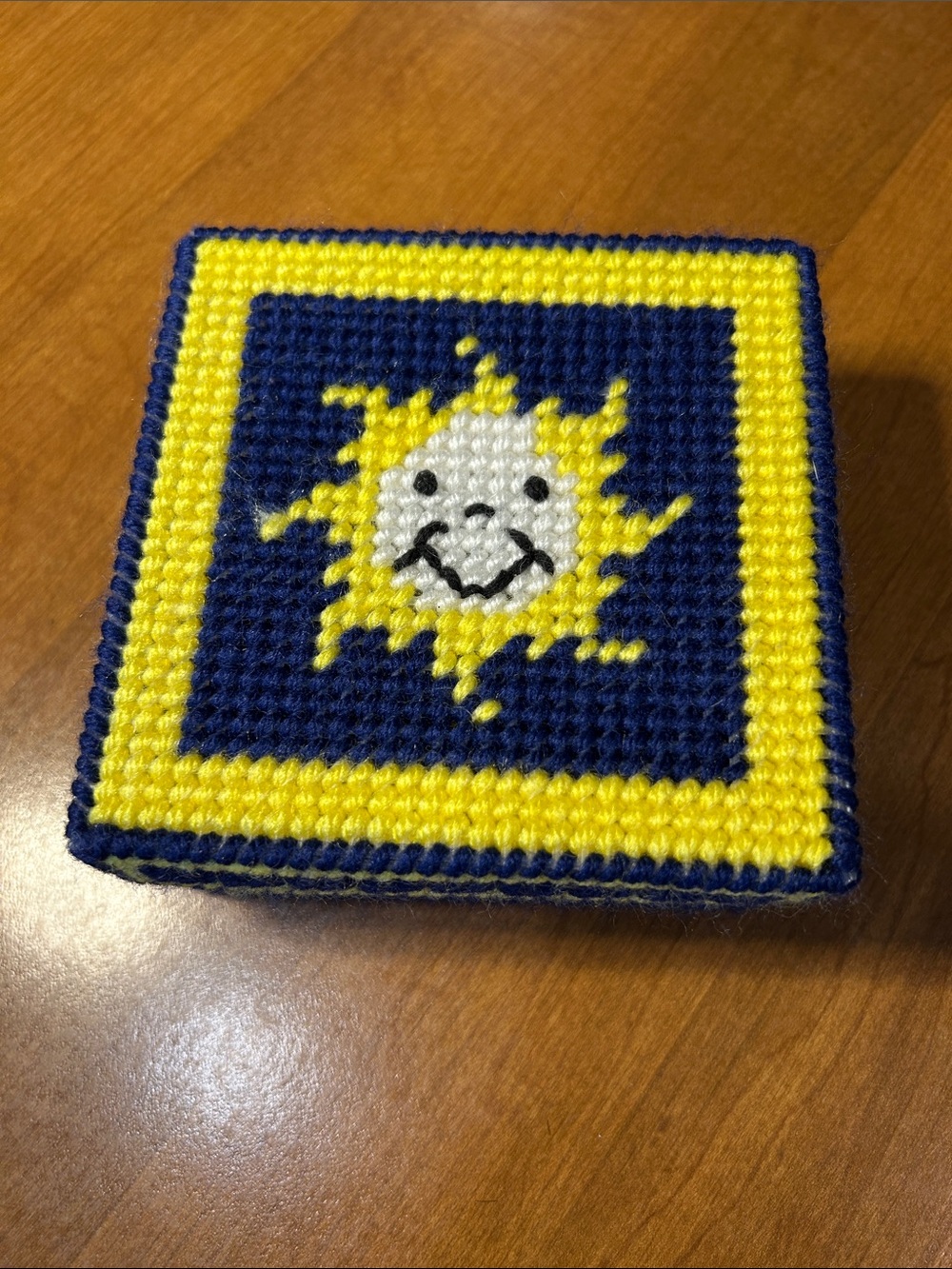 Handmade Needlepoint coaster set